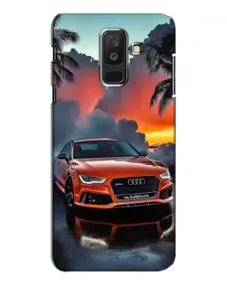 Чехол для Samsung Galaxy A6 Plus 2018 (A605) с картинкой «Audi — закат»