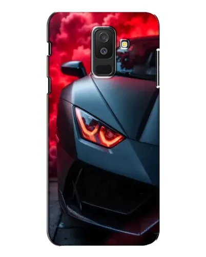 Чехол для Samsung Galaxy A6 Plus 2018 (A605) с картинкой «Lamborghini красное сияние»