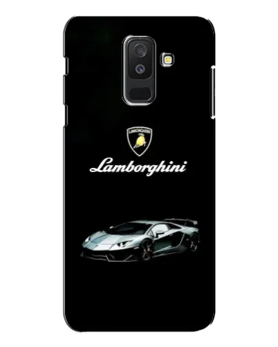 Чехол для Samsung Galaxy A6 Plus 2018 (A605) с картинкой «Логотип Lamborghini классика»