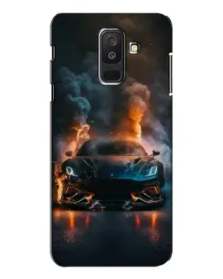 Чехол для Samsung Galaxy A6 Plus 2018 (A605) с картинкой «Lamborghini дымная эстетика»