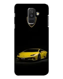 Чехол для Samsung Galaxy A6 Plus 2018 (A605) с картинкой «Lamborghini желтый акцент»
