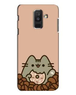 Чехол для Samsung Galaxy A6 Plus 2018 (A605) с картинкой «Кофейный Пушин»