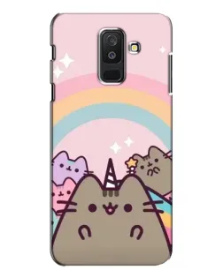 Чехол для Samsung Galaxy A6 Plus 2018 (A605) с картинкой «Единорог Pusheen»