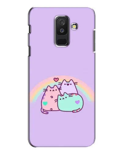Чехол для Samsung Galaxy A6 Plus 2018 (A605) с картинкой «Радужные Пушины»
