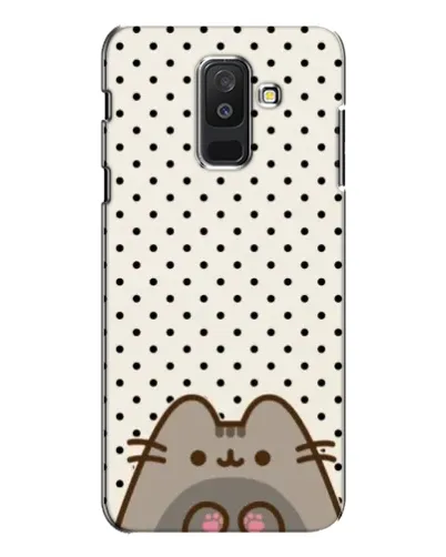 Чехол для Samsung Galaxy A6 Plus 2018 (A605) с картинкой «Пушин в горошек»