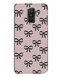 Чехол для Samsung Galaxy A6 Plus 2018 (A605) с картинкой «Черные бантики»