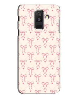 Чехол для Samsung Galaxy A6 Plus 2018 (A605) с картинкой «Розовые бантики Coquette»