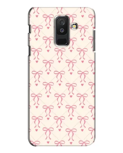 Чехол для Samsung Galaxy A6 Plus 2018 (A605) с картинкой «Розовые бантики Coquette»