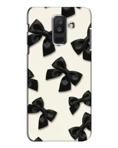 Чехол для Samsung Galaxy A6 Plus 2018 (A605) с картинкой «Черные бантики»