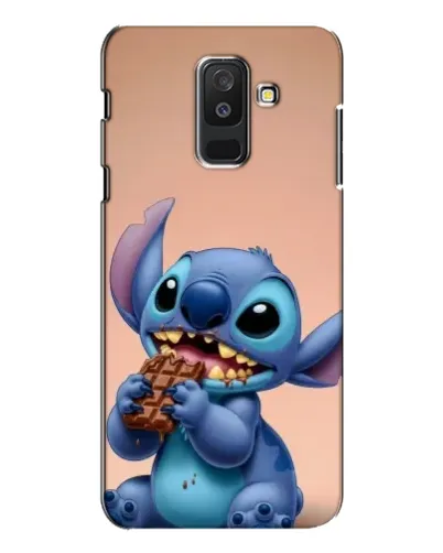 Чехол для Samsung Galaxy A6 Plus 2018 (A605) с картинкой «Стич ест шоколад» Чехол для Samsung Galaxy A6 Plus 2018 (A605) с картинкой «Стич ест шоколад»