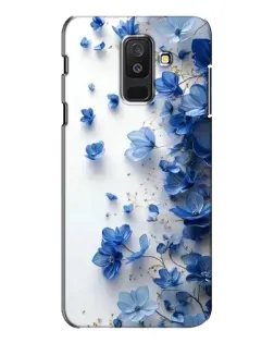 Чехол для Samsung Galaxy A6 Plus 2018 (A605) с картинкой «Голубой цветочный каскад» Чехол для Samsung Galaxy A6 Plus 2018 (A605) с картинкой «Голубой цветочный каскад»