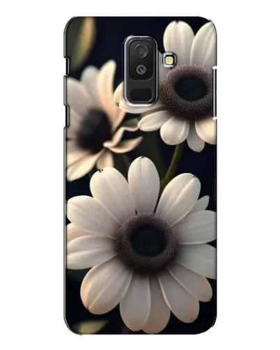 Чехол для Samsung Galaxy A6 Plus 2018 (A605) с картинкой «Белые маргаритки макро»