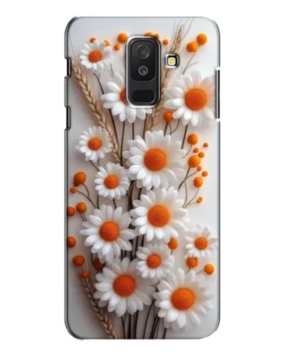 Чехол для Samsung Galaxy A6 Plus 2018 (A605) с картинкой «Белые сухоцветы»