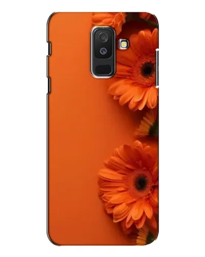 Чехол для Samsung Galaxy A6 Plus 2018 (A605) с картинкой «Оранжевые герберы»