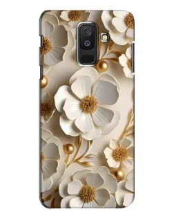 Чехол для Samsung Galaxy A6 Plus 2018 (A605) с картинкой «Белие бумажние цвети» Чехол для Samsung Galaxy A6 Plus 2018 (A605) с картинкой «Белие бумажние цвети»