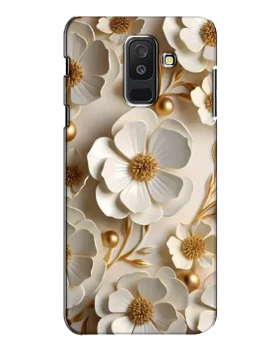 Чехол для Samsung Galaxy A6 Plus 2018 (A605) с картинкой «Белие бумажние  цвети»