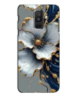 Чехол для Samsung Galaxy A6 Plus 2018 (A605) с картинкой «Белый цветок и золотой флюид» Чехол для Samsung Galaxy A6 Plus 2018 (A605) с картинкой «Белый цветок и золотой флюид»