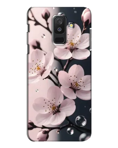 Чехол для Samsung Galaxy A6 Plus 2018 (A605) с картинкой «Нежная сакура и капли» Чехол для Samsung Galaxy A6 Plus 2018 (A605) с картинкой «Нежная сакура и капли»