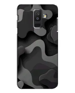 Чехол для Samsung Galaxy A6 Plus 2018 (A605) с картинкой «Темный абстрактный камуфляж»