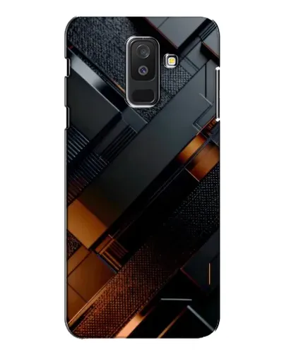 Чехол для Samsung Galaxy A6 Plus 2018 (A605) с картинкой «Черные геометрические блоки» Чехол для Samsung Galaxy A6 Plus 2018 (A605) с картинкой «Черные геометрические блоки»