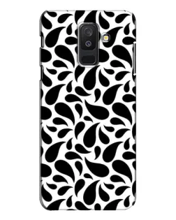 Чехол для Samsung Galaxy A6 Plus 2018 (A605) с картинкой «Контрастные черные капли»