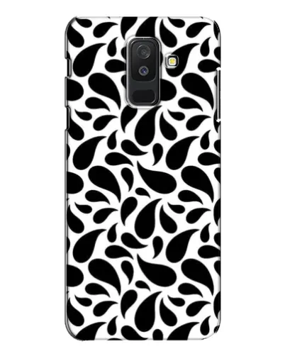 Чехол для Samsung Galaxy A6 Plus 2018 (A605) с картинкой «Контрастные черные капли» Чехол для Samsung Galaxy A6 Plus 2018 (A605) с картинкой «Контрастные черные капли»