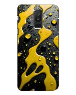 Чехол для Samsung Galaxy A6 Plus 2018 (A605) с картинкой «Жидкое желтое золото»