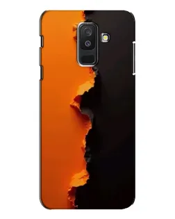 Чехол для Samsung Galaxy A6 Plus 2018 (A605) с картинкой «Оранжевый разлом»