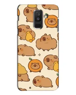 Чехол для Samsung Galaxy A6 Plus 2018 (A605) с картинкой «Капибары с апельсинами» Чехол для Samsung Galaxy A6 Plus 2018 (A605) с картинкой «Капибары с апельсинами»