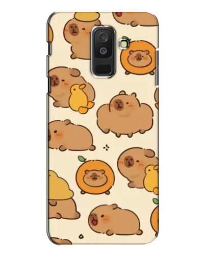 Чехол для Samsung Galaxy A6 Plus 2018 (A605) с картинкой «Капибары с апельсинами» Чехол для Samsung Galaxy A6 Plus 2018 (A605) с картинкой «Капибары с апельсинами»
