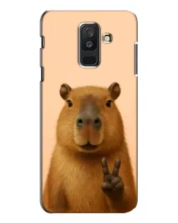 Чохол для Samsung Galaxy A6 Plus 2018 (A605) з картинкою «Капібара вікторія» Чохол для Samsung Galaxy A6 Plus 2018 (A605) з картинкою «Капібара вікторія»