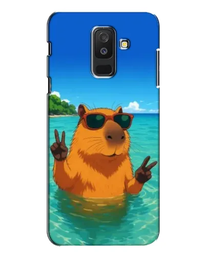 Чехол для Samsung Galaxy A6 Plus 2018 (A605) с картинкой «Морская капибара» Чехол для Samsung Galaxy A6 Plus 2018 (A605) с картинкой «Морская капибара»