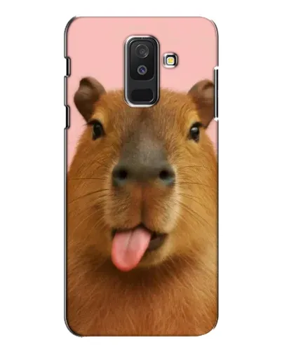 Чехол для Samsung Galaxy A6 Plus 2018 (A605) с картинкой «Капибара с языком» Чехол для Samsung Galaxy A6 Plus 2018 (A605) с картинкой «Капибара с языком»