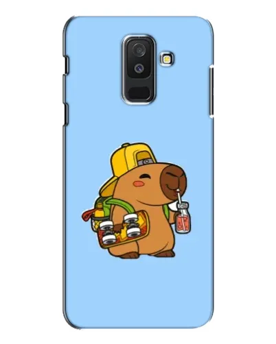 Чехол для Samsung Galaxy A6 Plus 2018 (A605) с картинкой «Капибара на скейте» Чехол для Samsung Galaxy A6 Plus 2018 (A605) с картинкой «Капибара на скейте»