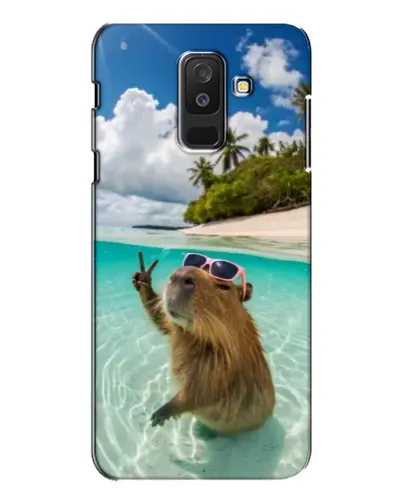 Чехол для Samsung Galaxy A6 Plus 2018 (A605) с картинкой «Капибара на море» Чехол для Samsung Galaxy A6 Plus 2018 (A605) с картинкой «Капибара на море»