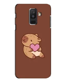 Чохол для Samsung Galaxy A6 Plus 2018 (A605) з картинкою «Капібара з серцем» Чохол для Samsung Galaxy A6 Plus 2018 (A605) з картинкою «Капібара з серцем»