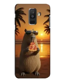 Чохол для Samsung Galaxy A6 Plus 2018 (A605) з картинкою «Капібара з піцою» Чохол для Samsung Galaxy A6 Plus 2018 (A605) з картинкою «Капібара з піцою»