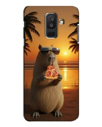 Чехол для Samsung Galaxy A6 Plus 2018 (A605) с картинкой «Капибара с пиццей» Чехол для Samsung Galaxy A6 Plus 2018 (A605) с картинкой «Капибара с пиццей»