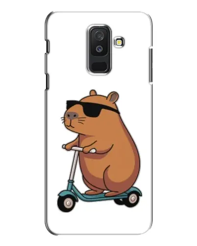 Чехол для Samsung Galaxy A6 Plus 2018 (A605) с картинкой «Капибара на самокате» Чехол для Samsung Galaxy A6 Plus 2018 (A605) с картинкой «Капибара на самокате»