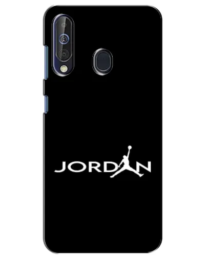 Чехол для Samsung Galaxy A60 2019 (A605F) с картинкой «Jordan White Logo»