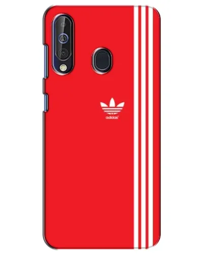 Чехол для Samsung Galaxy A60 2019 (A605F) с картинкой «Красный минимализм Adidas»