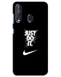 Чехол для Samsung Galaxy A60 2019 (A605F) с картинкой «Текстовый принт Nike»