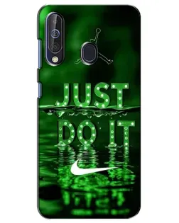 Чехол для Samsung Galaxy A60 2019 (A605F) с картинкой «Зеленый неоновый Nike»