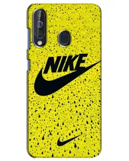 Чехол для Samsung Galaxy A60 2019 (A605F) с картинкой «Желтый текстурный Nike»