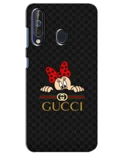 Чехол для Samsung Galaxy A60 2019 (A605F) с картинкой «Минни Маус Gucci — черный»