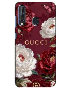 Чохол для Samsung Galaxy A60 2019 (A605F) з картинкою «Gucci — бордові троянди»