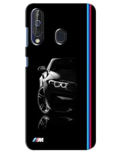 Чехол для Samsung Galaxy A60 2019 (A605F) с картинкой «Силуэт BMW в темноте»