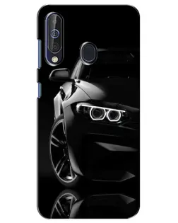 Чохол для Samsung Galaxy A60 2019 (A605F) з картинкою «Чорна BMW — профіль»