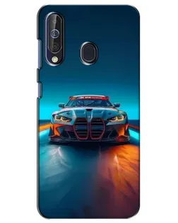 Чохол для Samsung Galaxy A60 2019 (A605F) з картинкою «BMW — вогні неону»