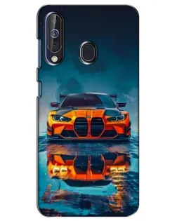 Чохол для Samsung Galaxy A60 2019 (A605F) з картинкою «BMW — золота емблема»